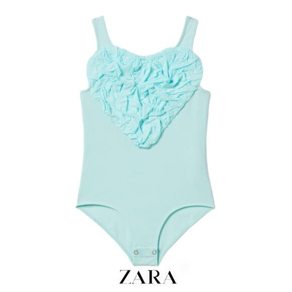 Zara Other - ZARA Kids | Turquoise | SWEETHEART NECKLINE TANK BODYSUIT
